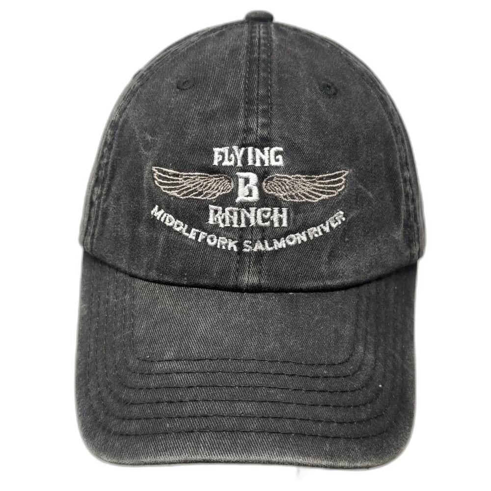 Otto Gray Baseball Cap One Size Flying B Ranch Middle Fork Salmon River Hat